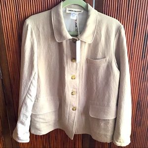 Caron Callahan Cotton-Linen Jacket